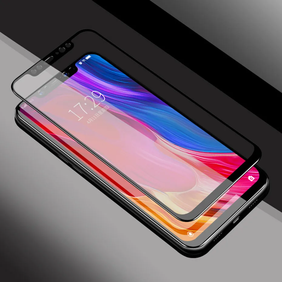 Защита экрана для xiaomi 8 lite стекло с полным покрытием Защитная пленка A2 Mi 5 A1 Note3