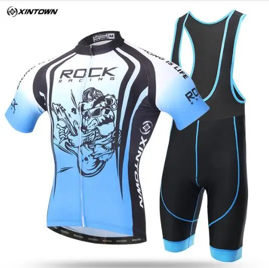 color as picture Xintown skull Велоспорт Джерси mallot ciclismo Спорт на открытом воздухе майки для мотокросса bycicle мужские Дешевые Аутентичные Спортивные майки набор - Цвет: color as picture