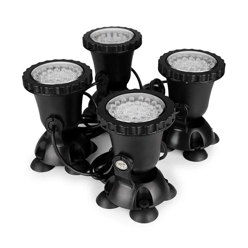 Садок для рыбы светодиодный 1 комплект 1/2/4 светильник Водонепроницаемый IP68 RGB 36