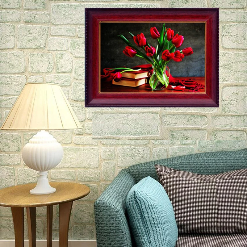 1 панель (без рамки) холст настенное искусство красивые красные розы цветы