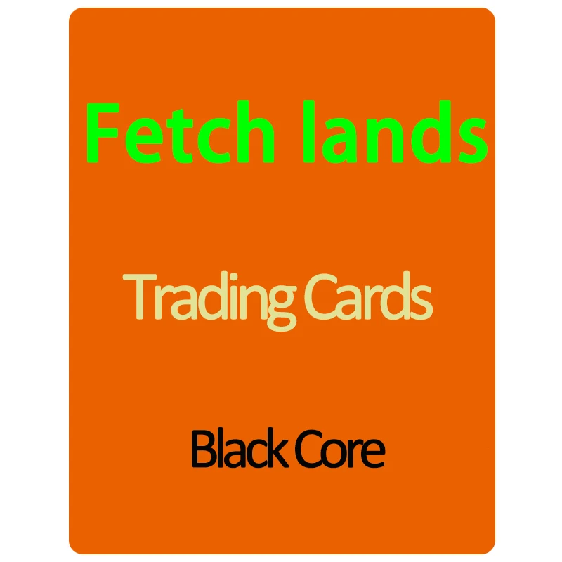 Fetch Land, Shock Land, Dual Land торговые карты, Black Core magical Proxy торговые карты, lion Рекомендуемые настольные игры палубные карты