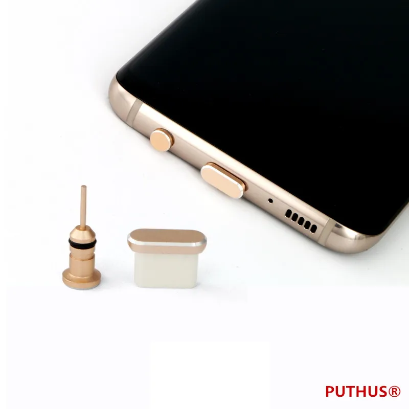 10pcs/lot Type C Anti Dust Plug Set USB Type-C Port 3.5mm Earphone Jack For Samsung S8 S9 Plus Huawei P10 P20 xiaomi 8 m8 | Мобильные