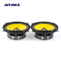 aiyima 2pcs 4inch monomer car speaker 4ohm 80w universal classic car horn speakers diy for home theater