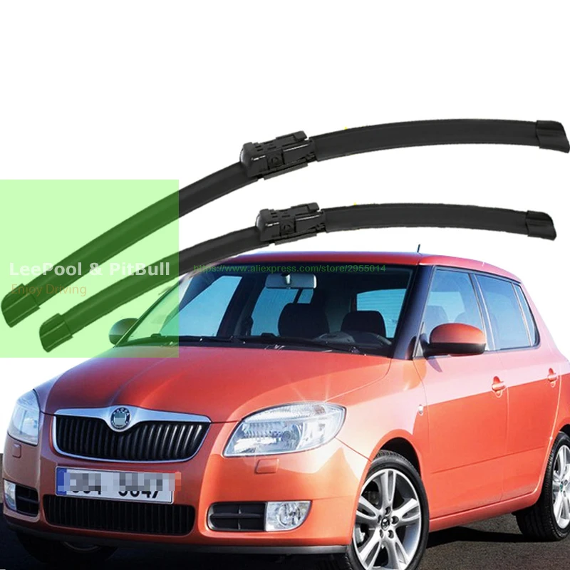 1 Пара Авто скребок стеклоочистителя для Volkswagen Skoda Мягкие резиновые