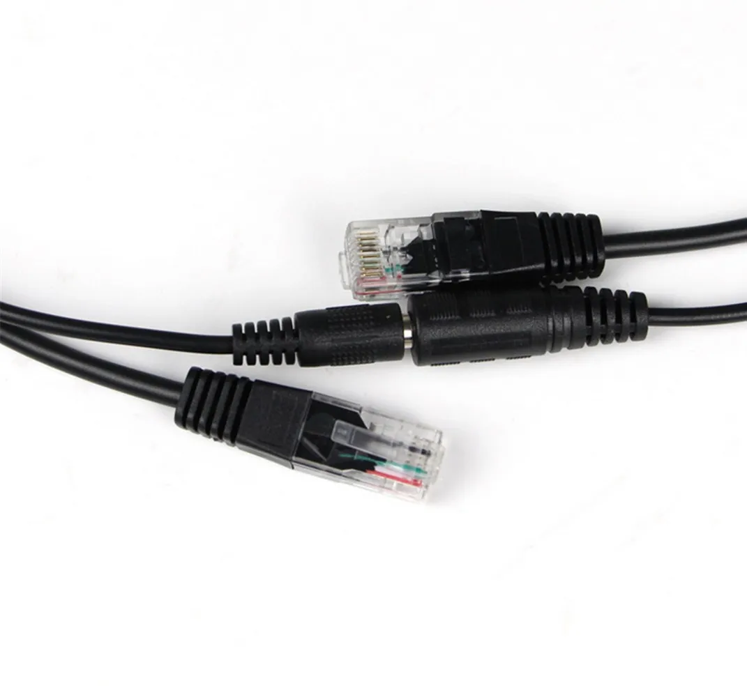 8 шт. (4 пары) кабель Адаптер POE коннекторы Пассивный питания Ethernet PoE адаптер RJ45