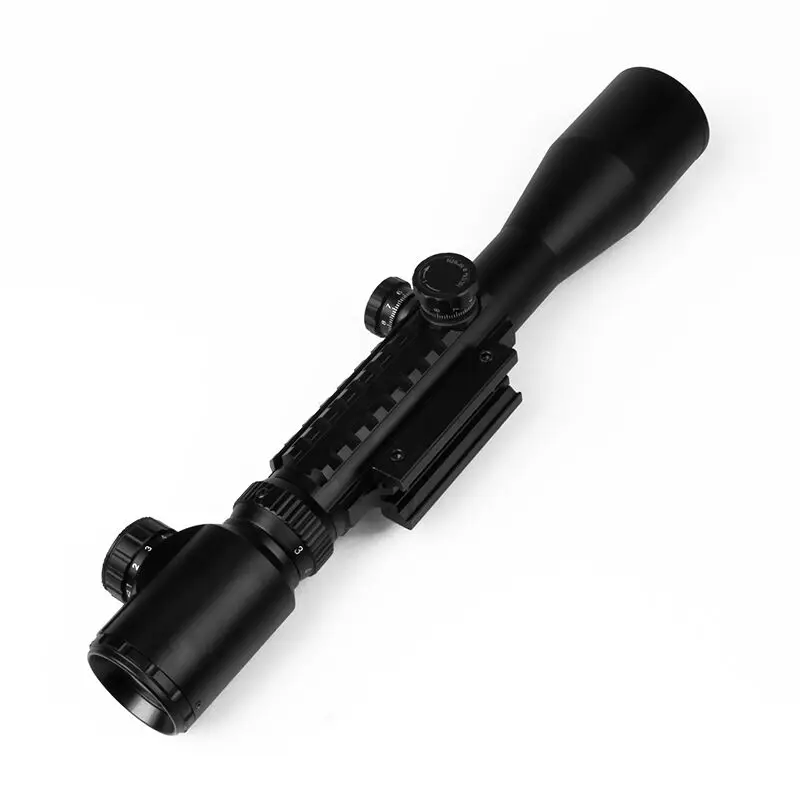 BIJIA C3-9X40EG Illuminated Red Green Rangefinder Reticle Riflescope of Tripe Picatinny 20mm Rail Hunting Airsoft Rifle Scope | Спорт и