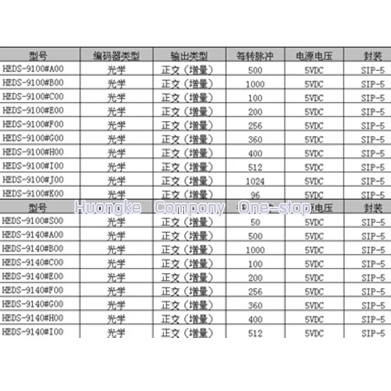 HEDS-9100 HEDS-9100# F00 A00 B00 C00 E00 G00 H00 I00 J00 K00 S00 двухканальный высокое Разрешение фотоимпульсный модули кодировщика