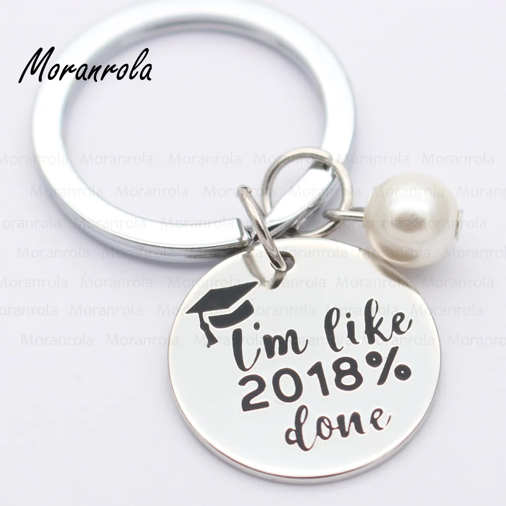 Новинка! медное ожерелье брелок &quotI'm like 2018% done&quot очаровательный подарок для