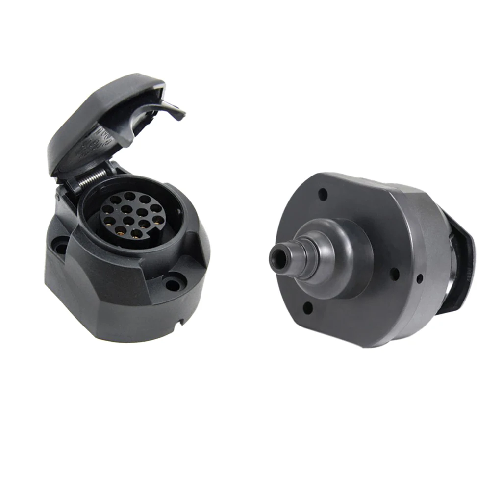 13 Pin RV Trailer Signal Light Socket Connector Waterproof Cap Electrical Fit for Most of Trailers Semitrailers Caravans | Автомобили и