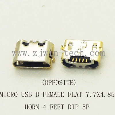 

Разъем Micro USB позолоченный, тип В, гнездовой разъем, 1000x7,7 мм, 4,85 шт.