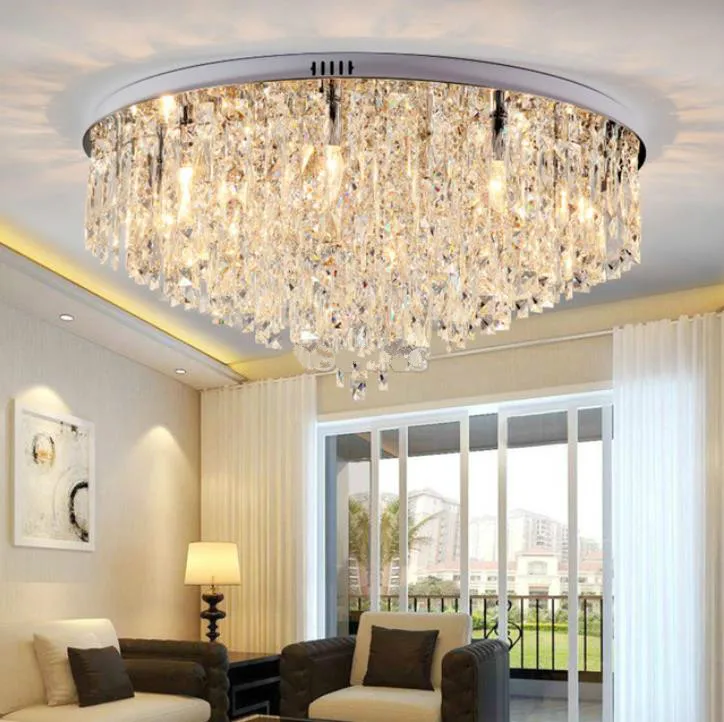 Modern Crystal Chandelier Lighting Flush Mount Chandeliers Light for Living Dining Room Bedroom Hall Restaurant Hotel Decor | Лампы и