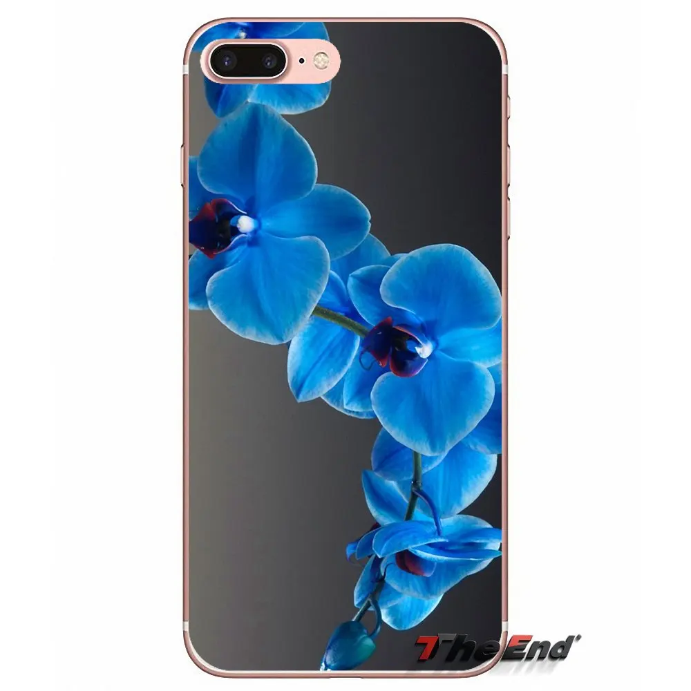 Для huawei G7 G8 Ascend P7 P8 P9 Lite Honor 4C 5X 5C 6X Коврики 7 8 9 Y3 Y5 Y6 II Pro синий цветок орхидеи Силиконовый ТПУ мягкий чехол - Цвет: images 8