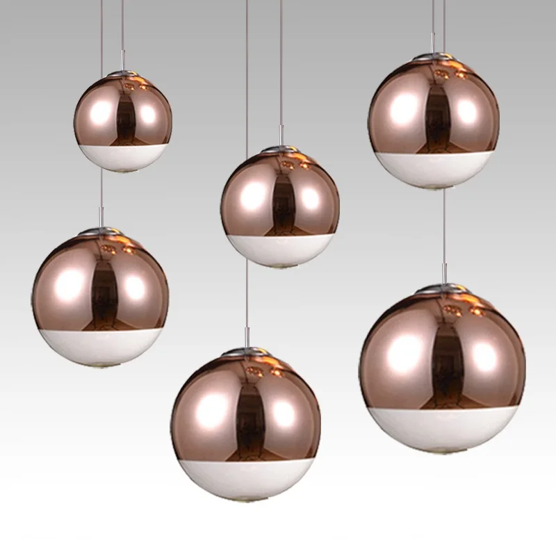 Барная лампа для спальни современный подвесной светильник из бронзового стекла