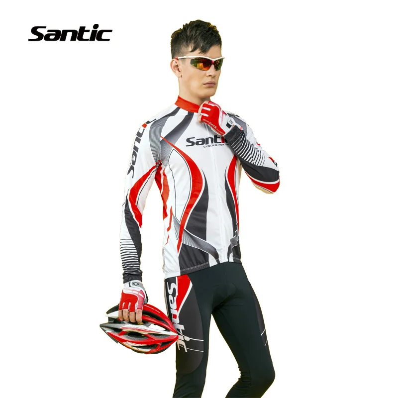 Santic MTB велосипед с длинным рукавом устанавливает велоспорт ciclismo ropa человек
