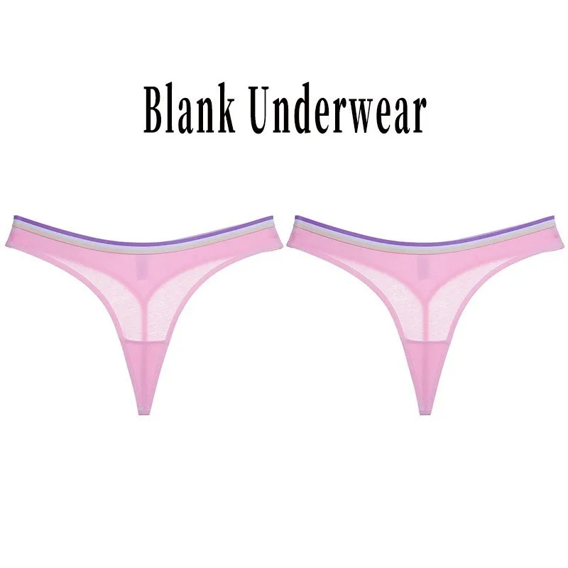 Pink Pink Lanmaocat, 2 шт., сексуальные трусики-стринги, женское Спортивное нижнее белье, стринги, хлопковое нижнее белье, женское нижнее белье, трусики - Цвет: Pink Pink