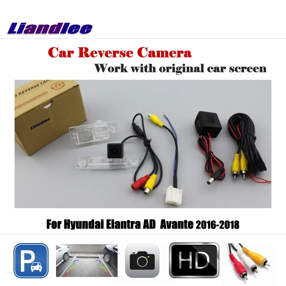 Liandlee Автомобильная задняя камера для Hyundai Elantra AD Avante 2016-2018 HD CCD парковочная