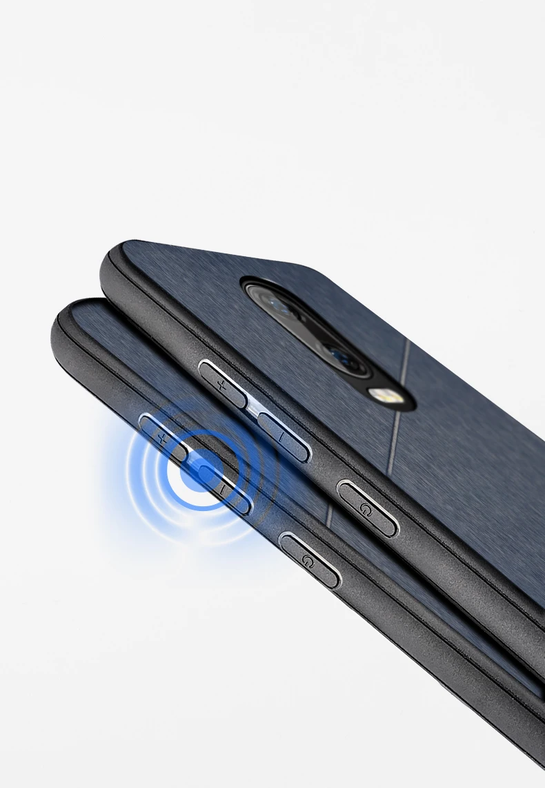 MOFi oneplus 6T чехол one plus 6t задняя крышка Жесткий защитный чехол Роскошный oneplus 6t бизнес черный 1+ 6t чехол