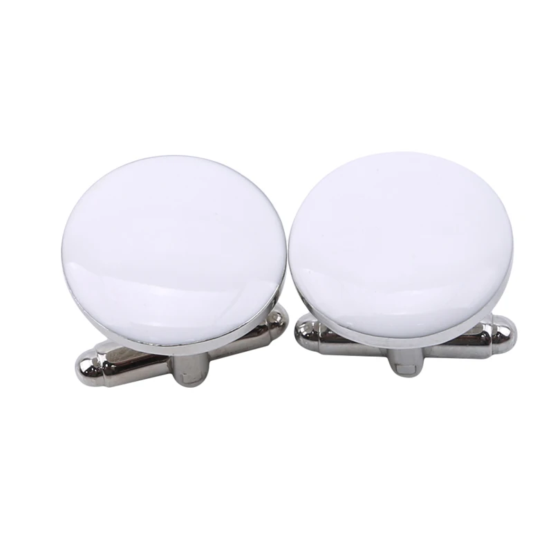 Простые черно белые запонки мужские роскошные высшего качества свадебные и