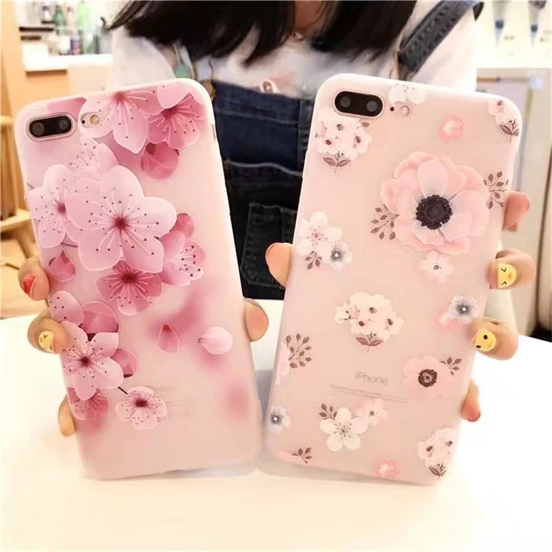 Модный мягкий защитный чехол из ТПУ с цветочным узором для iPhone 5, 5S, 5SE, тонкий бампер, чехол для iPhone, чехол на 5S, Силиконовая накладка