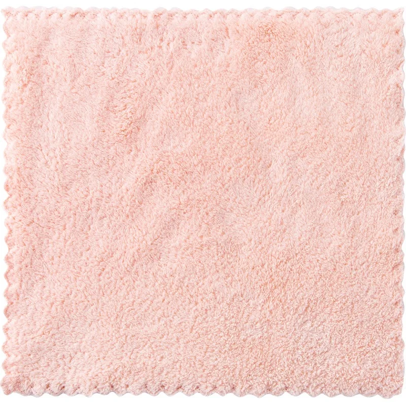 

1 Set Coral Velvet Microfiber Kitchen Dish Towel Cleaning Cloth Washcloth