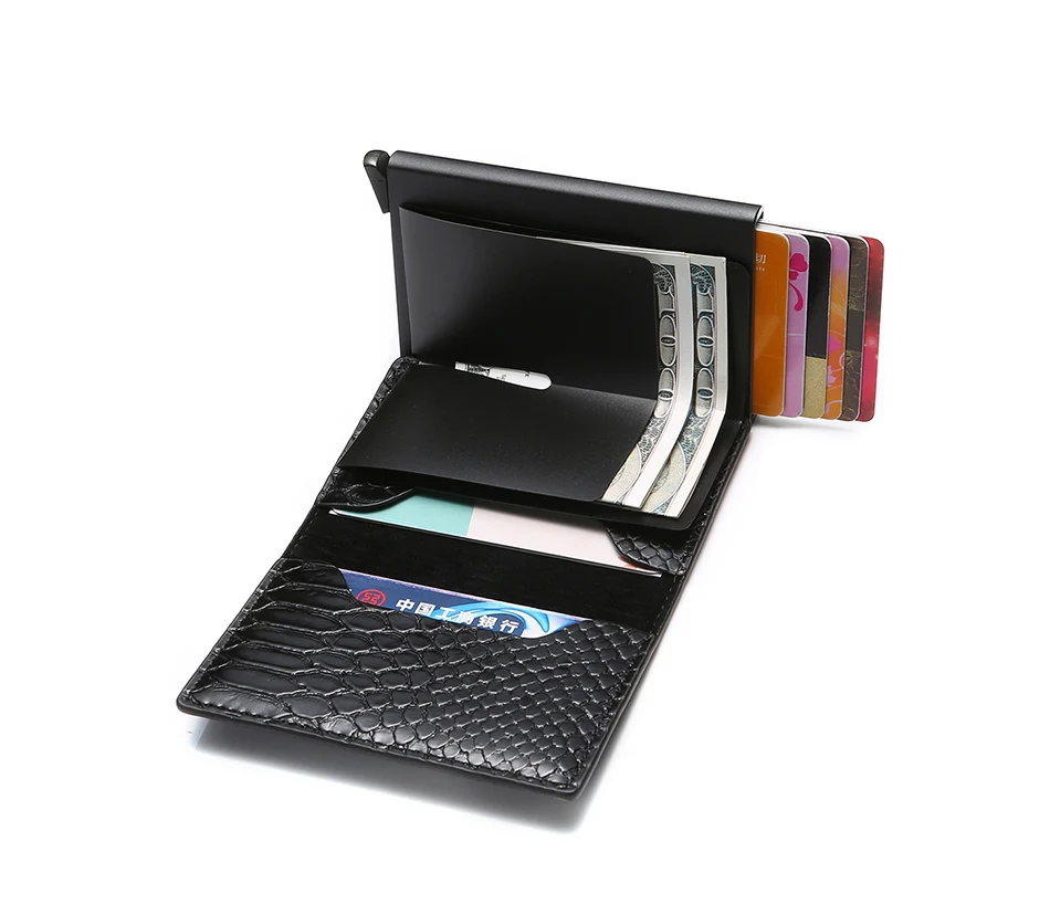 DIENQI Rfid держатель для карт, женские и мужские кошельки для монет, тонкие смарт-кошельки, кожаный кошелек, сумка для денег, мужской кошелек, маленькая сумочка для монет