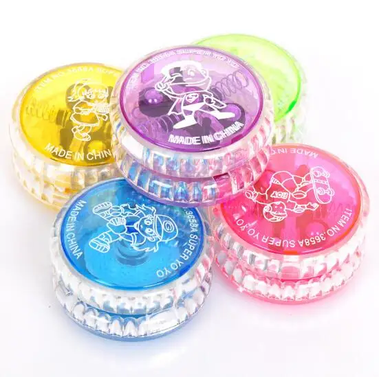 2Pcs/lot High Speed YoYo Ball Luminous Flashing Child Clutch Mechanism Yo-Yo Toys for Kid Entertainment Children Gift ZXH