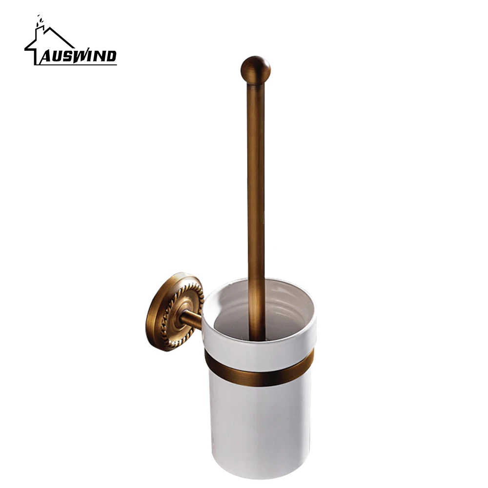 Керамическая чашка латунные держатели для чистки туалета античный Матовый