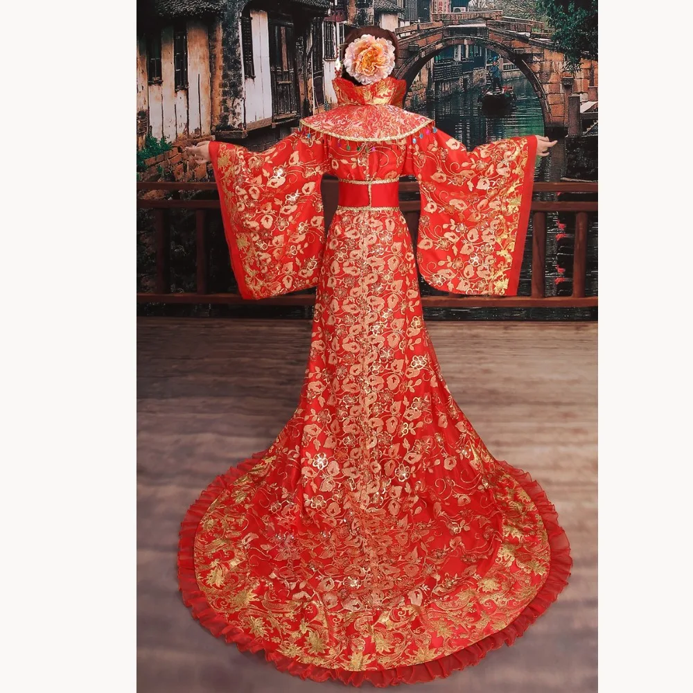 New Brand Designer traditional hanfu female Clothing Chinese ancient queen costume princess big Tailed dramaturgic Dress | Тематическая