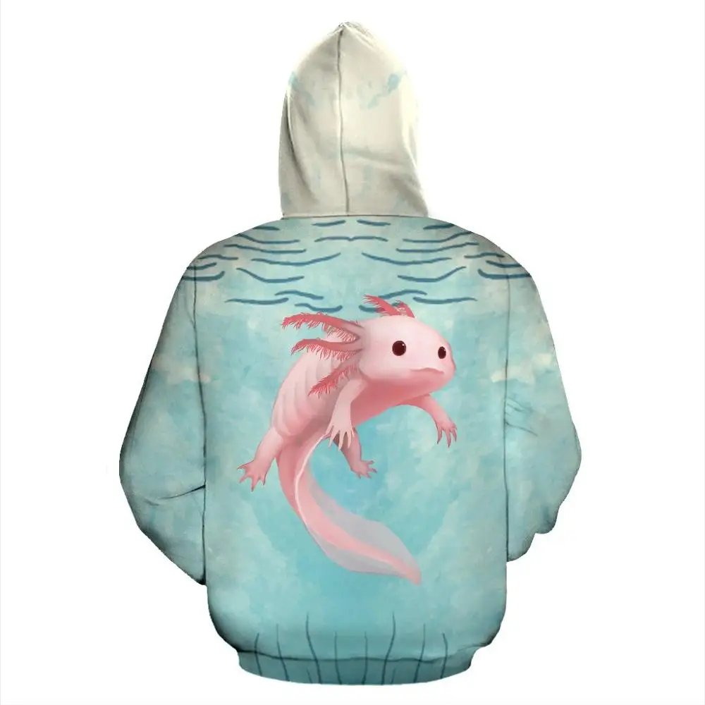 PLstar Космос животных Axolotl 3d печатных для мужчин женщин толстовка в стиле "кэжуал" спортивный костюм унисекс пуловер уличная одежда