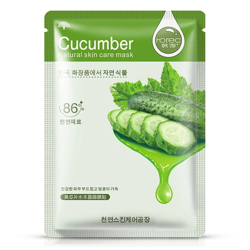 Cucumber ROREC растительная маска для лица увлажняющая Масляная маска для удаления черных точек маска для лица Уход за лицом Антивозрастной уход за кожей - Цвет: Cucumber