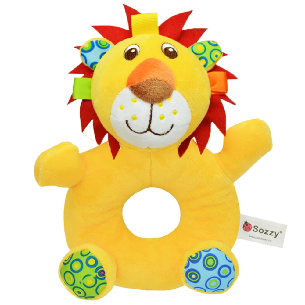 Игрушки для младенцев с погремушками будет радовать детей 5 стилей Собака Лев