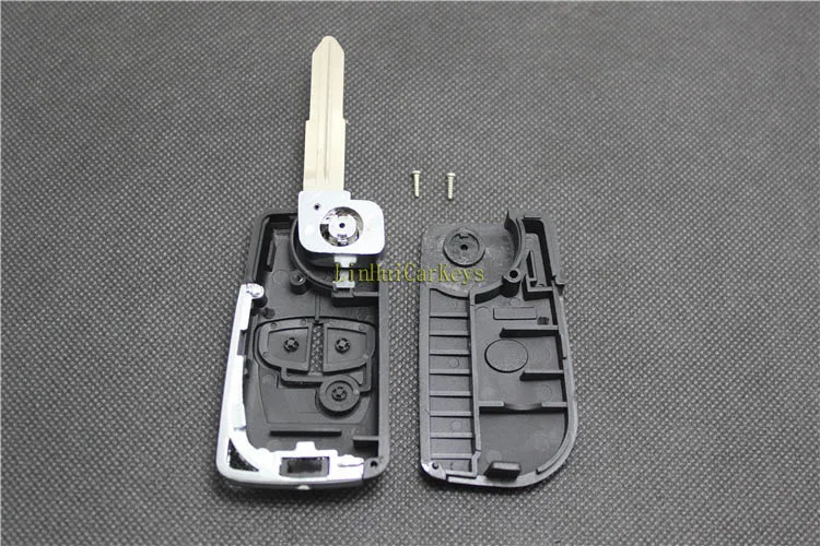 Pinecone для ключа чехол для MITSUBISHI ASX GRANDIS PAJERO SPORT OUTLANDER ключ 2 кнопки Uncut Blade 2 пустой корпус для дистанционного ключа чехол 1 шт