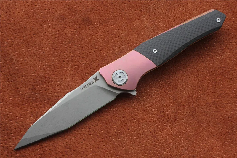Purple 1 Высокое качество, Maxace Dwemer Assassin складной нож, углеродное волокно(Stonewash), лезвие: M390, Спорт на открытом воздухе Кемпинг Охота Ручной инструмент - Цвет: Purple 1