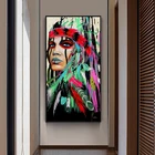 Раскраска по номерам сделай сам, традиционные классические фигурки индейцев, картины для раскрашивания комнат, декор стен