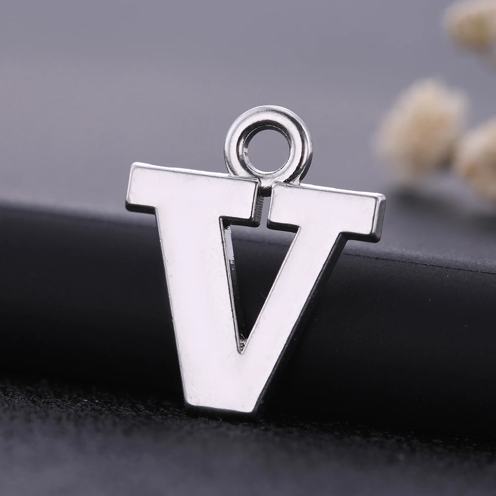 Dawapara 2019 New Silver Letter V Pendants/Charms for Necklaces/Bracelets jewelry 5pcs | Украшения и аксессуары