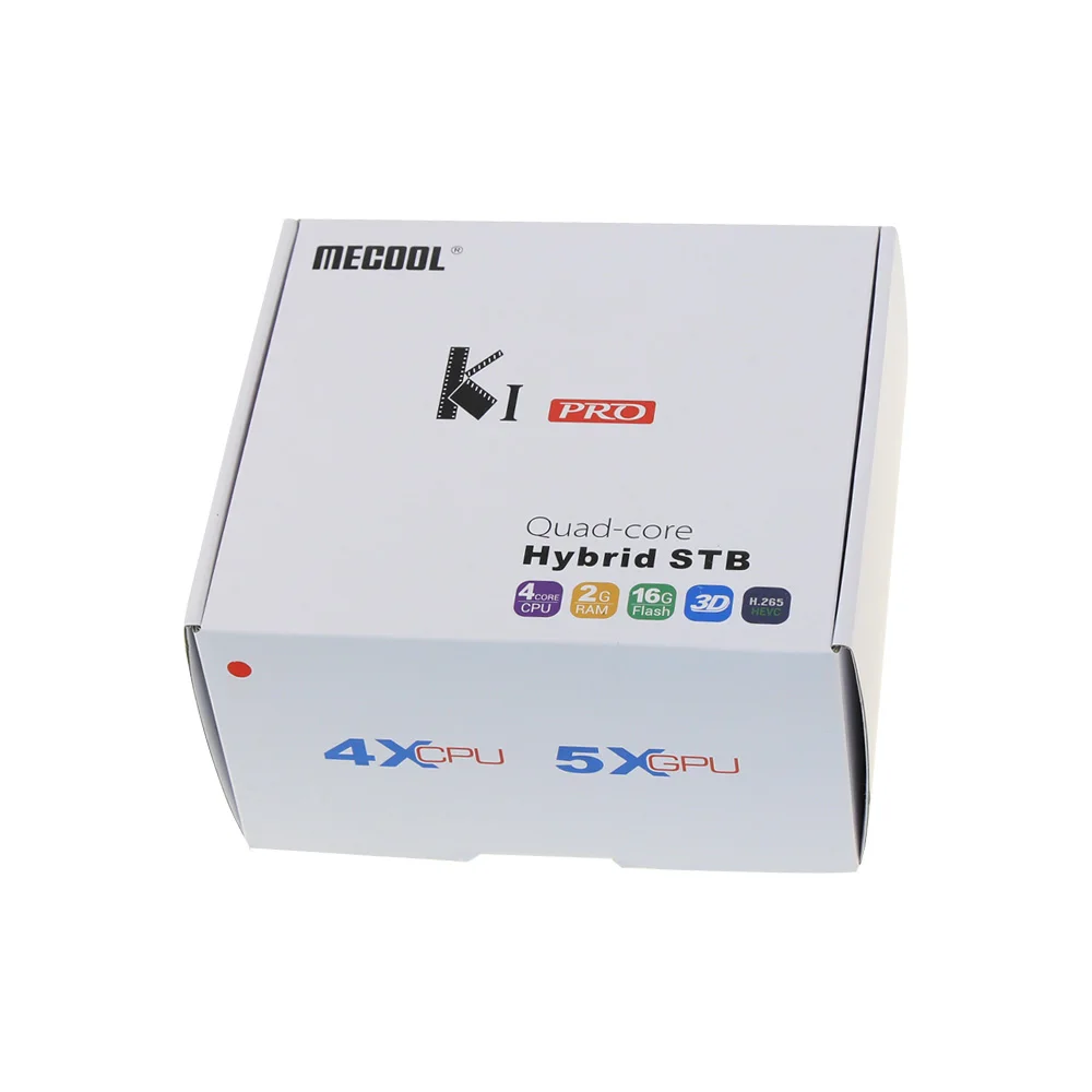 ТВ приставка MECOOL KI Pro Android 7 1 DVB S2 + T2/C четырехъядерный процессор Amlogic S905D DDR4 2 Гб 16 4G/5G