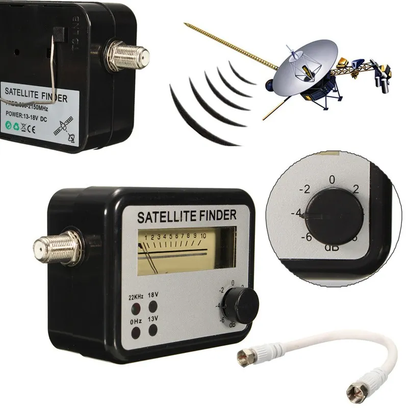 Цифровой прибор для обнаружения спутникового сигнала LEORY с соединительным