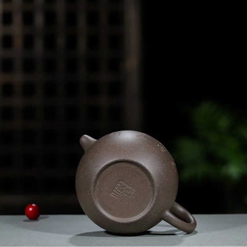 

Pottery Teapot Wholesale Raw Ore Grey Lime Mud High Pitcher Quality Goods Yixing Manual Teapot Kung Fu Tea Have Ball Hole