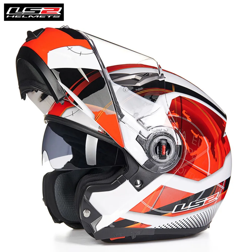 LS2 Filp up модульный мотоциклетный шлем полный лица гонки Casco мотоциклетные шлемы de