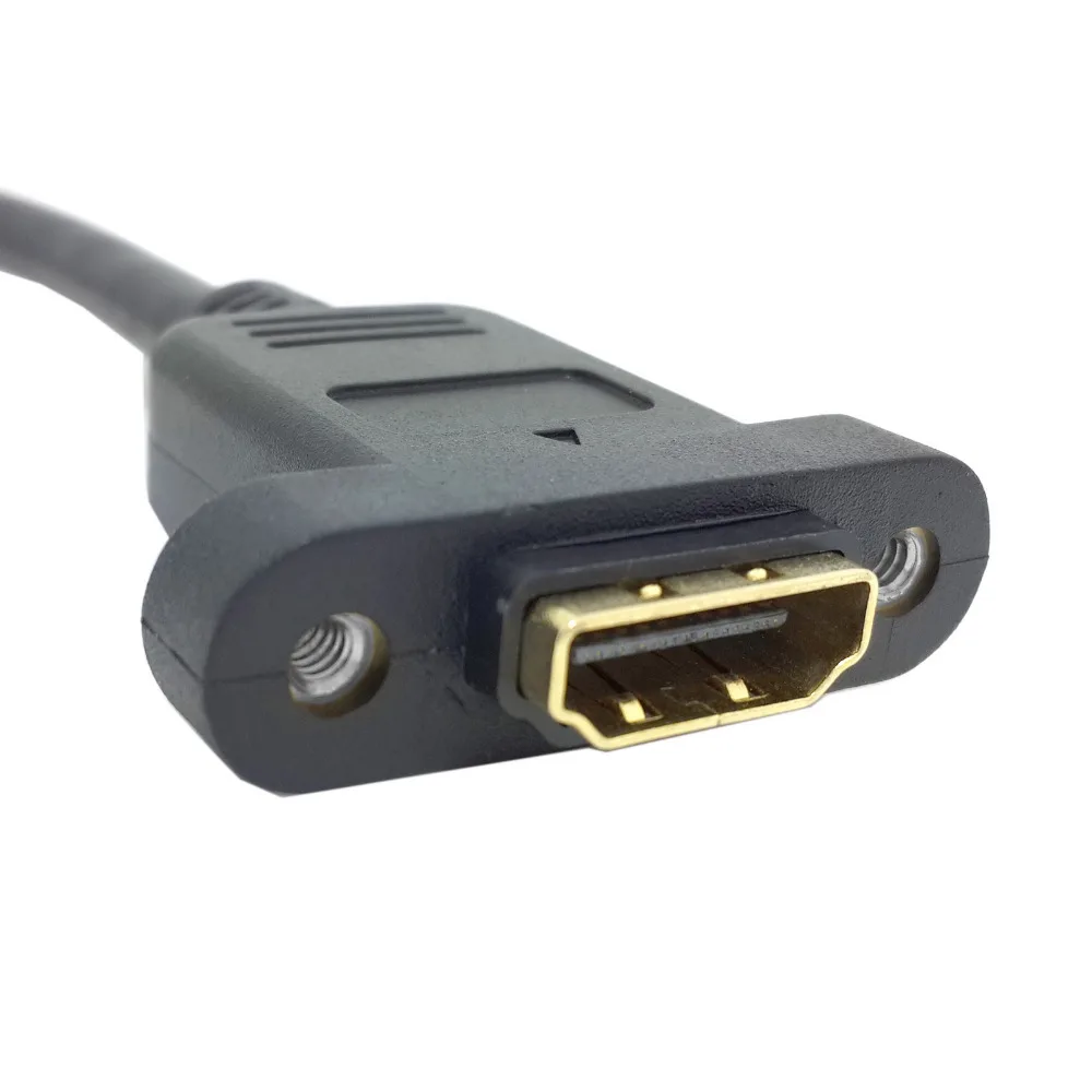 HDMI A 1,4 19Pin штекер Hdmi A Тип Женский удлинитель 30 см длина с винтовым отверстием