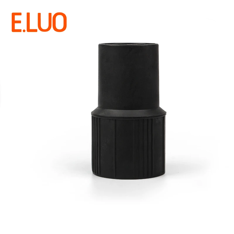 Черный разъем для пылесоса внутренний диаметр 38 мм пластиковый из ПП внутреннего