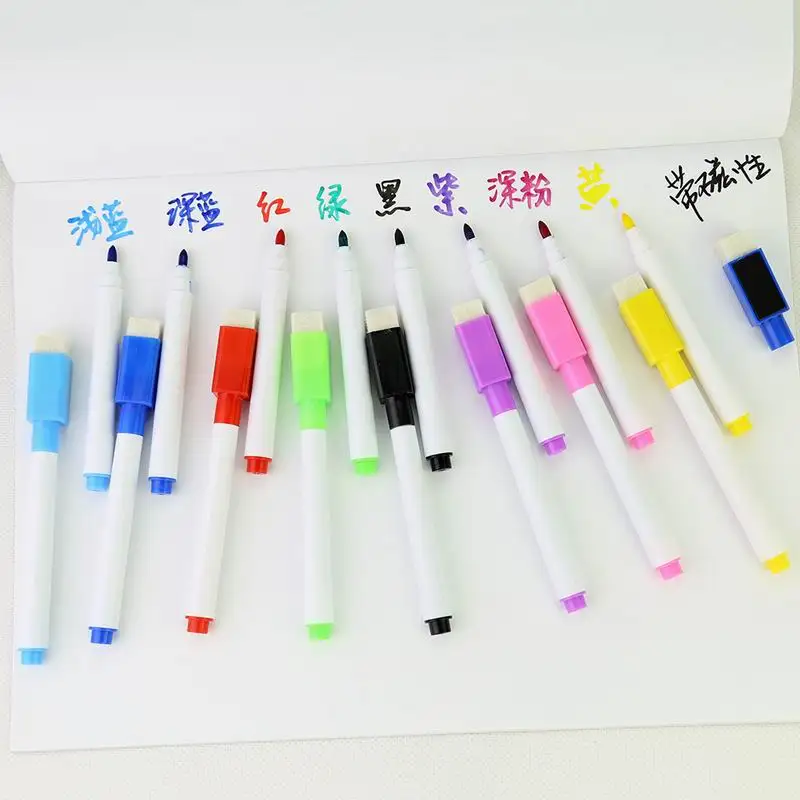 10 шт. набор маркеров для белой доски С МНОГОКРАТНЫМ заполнением маркерная ручка с
