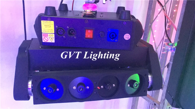 Новинка RGB светодиодный светильник паук s движущаяся головка лазерный dmx512