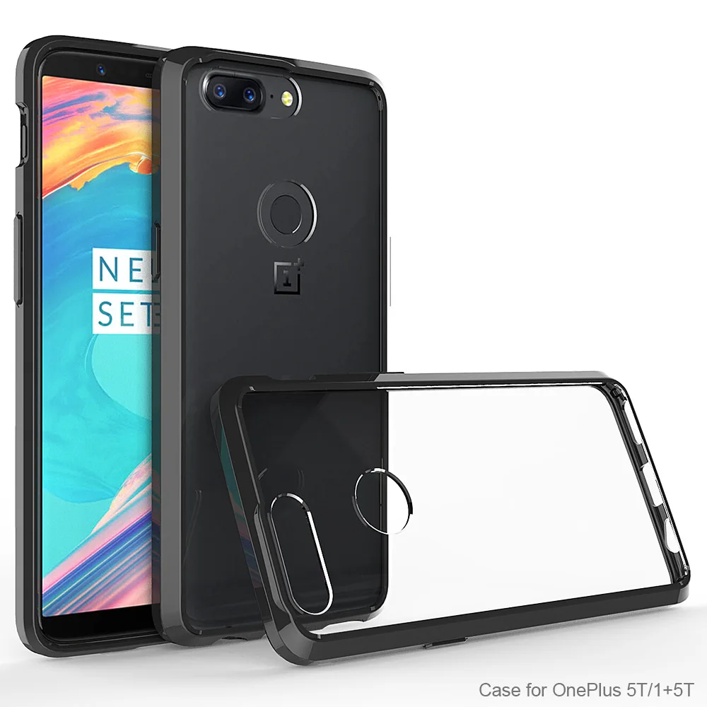 Oneplus5T чехол Oneplus 5 T мягкий силиконовый бампер противоударный жесткий прозрачный