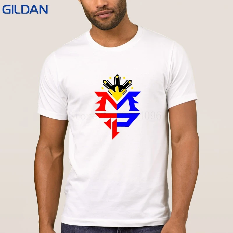 Боксер Мэнни Пакьяо Mp логотип Филиппинский флаг Для мужчин футболка забавная