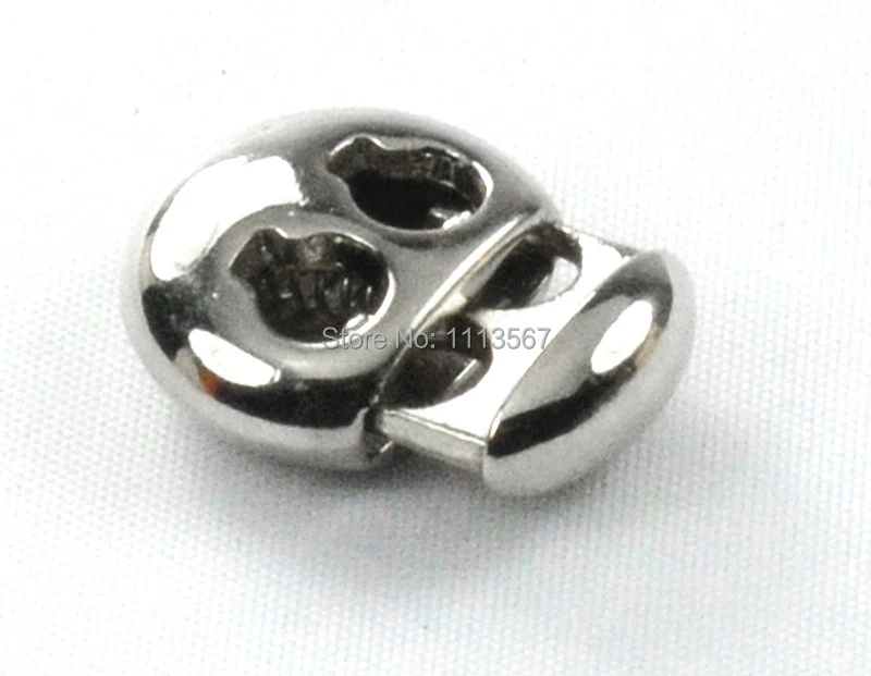 100 шт. металлический Серебряный цилиндрический фиксатор для рычажного шнура