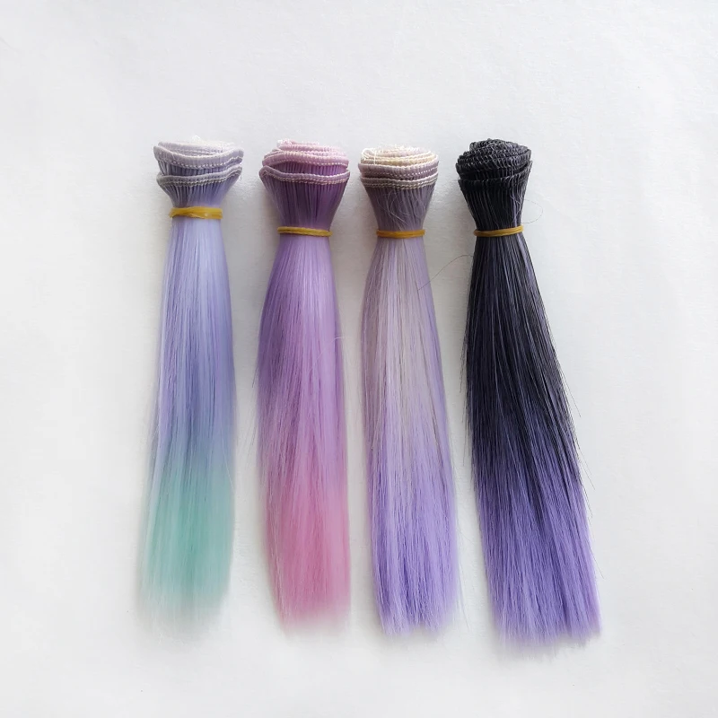 Suxiufang bjd парик аксессуары 1 шт 15*100 см или 25*100 кукла волос для 1/3 1/4 1/6 градиент ПАИК