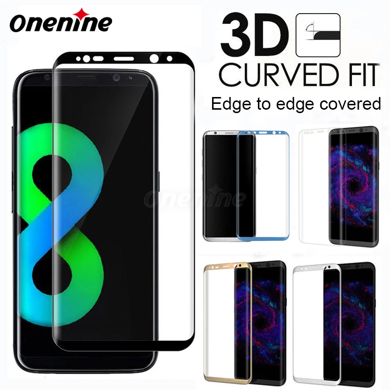 4D Защитная пленка для Samsung Galaxy S8 Plus закаленное стекло с полным покрытием защита