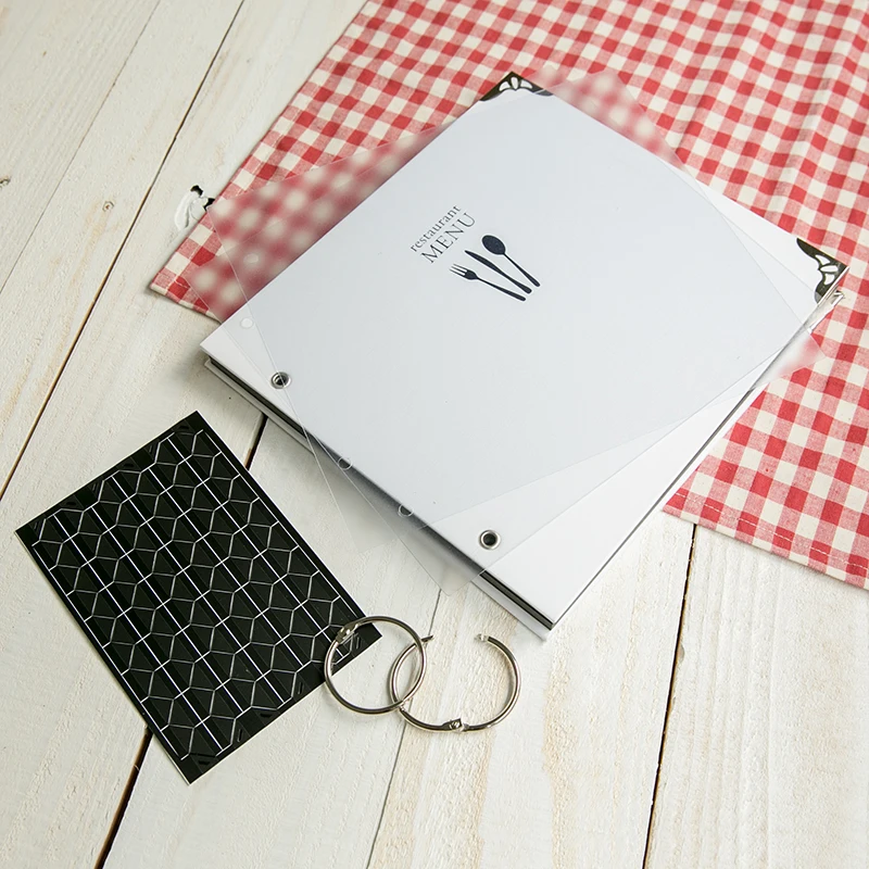 Меню ручной работы сделай сам с 9 отверстиями водонепроницаемый белый вилками и