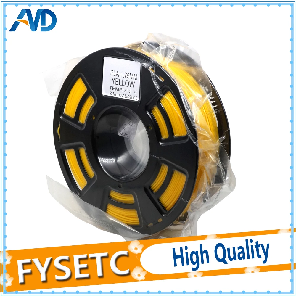 1.75 pla Consumables PLA 1.75MM 1kg/2.2lb Filament Materials Yellow Color Plastic Filament for 3D Printer Extruder Or 3d Pen